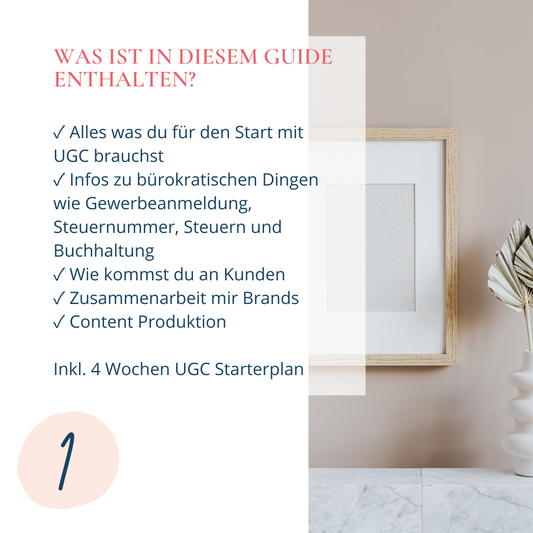 UGC Beginner Guide - Starte dein UGC Business